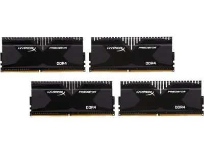 Kingston Technology HX430C15PB2K4/16 16GB Kit (4 X 4GB) DDR4-3000MHz PC4-24000 non-ECC Unbuffered CL15 288-Pin DIMM 1.35V Low Voltage Memory