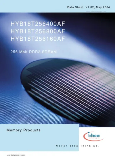 HYB18T256160AF-5 - Infineon/Qimonda DDR2-400MHz 16Mx16 BGA Pb-Free DRAM Memory Chip