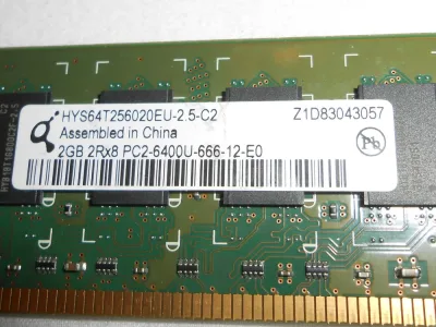 HYB18T256400AF-3S - Qimonda DDR2-667MHz 64Mx4 Pb-Free DRAM Memory Chip