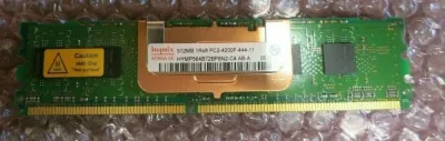 HYMP112U728-C4 - Hynix 1GB DDR2-533MHz PC2-4200 ECC Unbuffered CL4 240-Pin DIMM Memory Module