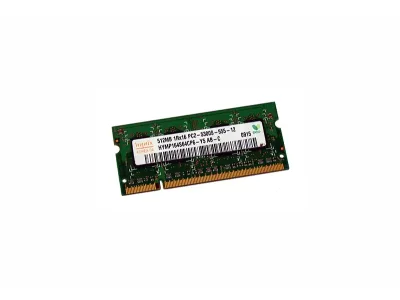 HYMP164S64CP6-Y5 - Hynix 512MB DDR2-667MHz PC2-5300 non-ECC Unbuffered CL5 200-Pin SoDimm Single Rank Memory Module