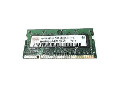 HYMP564BP6-C4 - Hynix 512MB DDR2-533MHz PC2-4200 non-ECC Unbuffered CL4 200-Pin SoDimm Memory Module