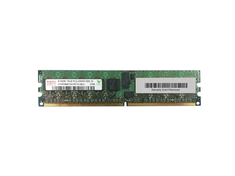 HYMP564P72CP8-Y5-AB-C - Hynix 512MB DDR2-667MHz PC2-5300 ECC Registered CL5 240-Pin DIMM Single Rank Memory Module
