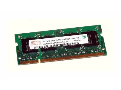 HYMP564S64P6-C4-AA - Hynix 512MB DDR2-533MHz PC2-4200 non-ECC Unbuffered CL4 200-Pin SoDimm Memory Module