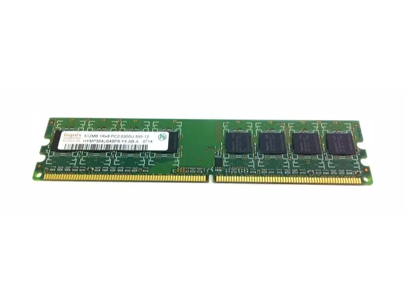 HYMP564U64BP8-Y5-AB-A - Hynix 512MB DDR2-667MHz PC2-5300 non-ECC Unbuffered CL5 240-Pin DIMM Single Rank Memory Module