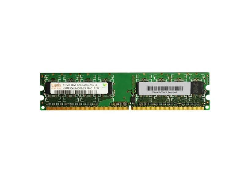 HYMP564U64CP8-Y5-AB-C - Hynix 512MB DDR2-667MHz PC2-5300 non-ECC Unbuffered CL5 240-Pin DIMM Single Rank Memory Module