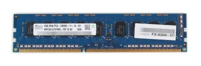 HYMT351U7MFR8C-G7 - Hynix 4GB DDR3-1066MHz PC3-8500 ECC Unbuffered CL7 240-Pin DIMM Dual Rank Memory Module