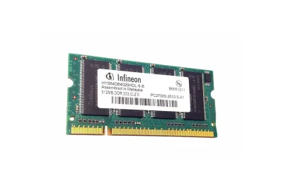HYS64D64020HDL-6-B - Infineon 512MB DDR-333MHz PC2700 non-ECC Unbuffered CL2.5 200-Pin SoDimm Memory Module