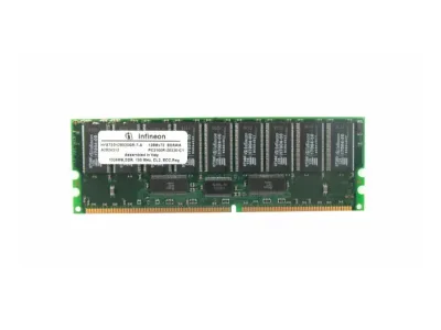 HYS72D128020GR-7-A - Infineon 1GB DDR-266MHz PC2100 ECC Registered CL2.5 184-Pin DIMM 2.5V Memory Module