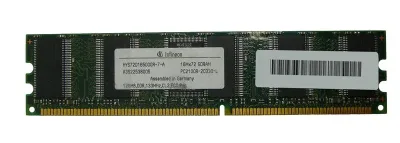 HYS72D16500GR-7-A - Infineon 128MB DDR-266MHz PC2100 ECC Registered CL2.5 184-Pin DIMM Memory Module