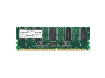 HYS72D32000GR-7-B - Infineon 256MB DDR-266MHz PC2100 ECC Registered CL2.5 184-Pin DIMM Memory Module