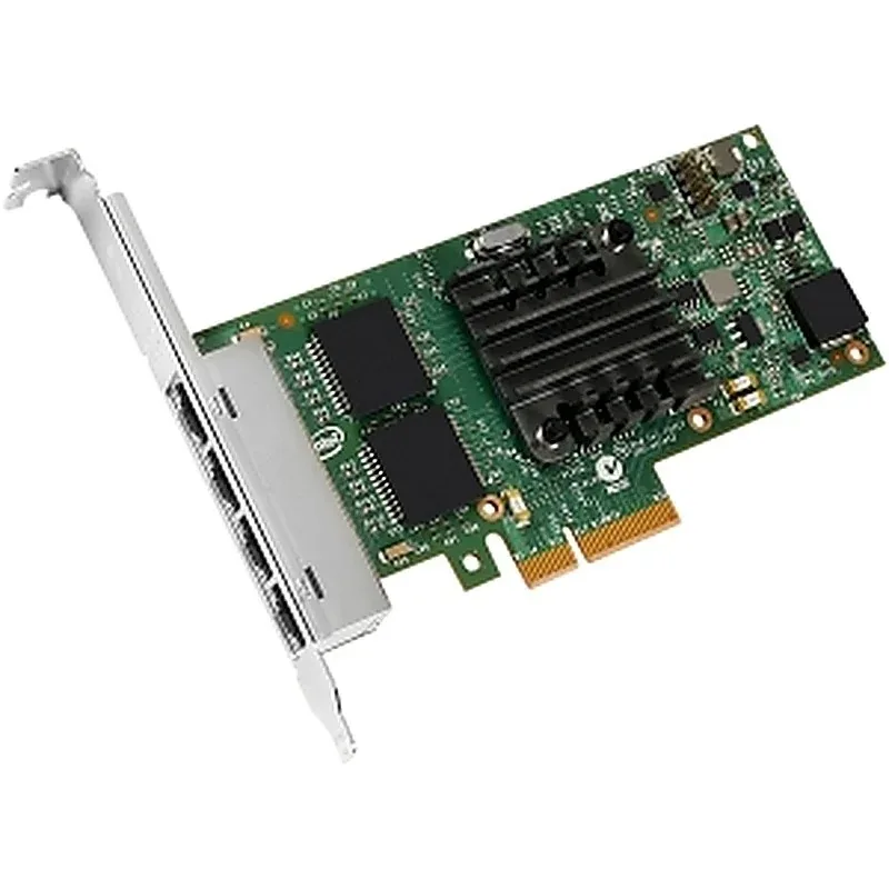 Intel I350T4BLK 4 x Ports 1Gb/s 10/100/1000Base-T PCI Express 2.1 x4 Gigabit Ethernet Server Network Adapter Card