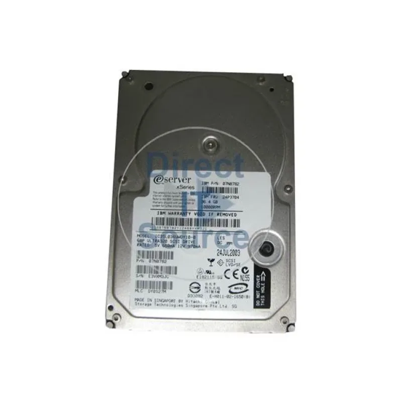 IC35L036UWDY10-0 - Hitachi 36GB 10000RPM Ultra-320 SCSI 68-Pin 3.5-inch Hard Drive
