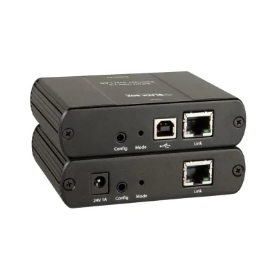 IC408A-R2 - Black Box 1Gb/s 1000Base-T 4 x Ports CATx/LAN USB 2.0 Extender
