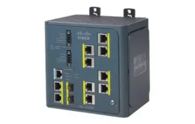 IE-3000-8TC-RF - Cisco Industrial Ethernet 3000 Series RJ-45 8 x Ports 10/100Base-TX + 2 x combo Gigabit SFP Layer 2+ managed DIN rail mountable Fast Ethernet Switch