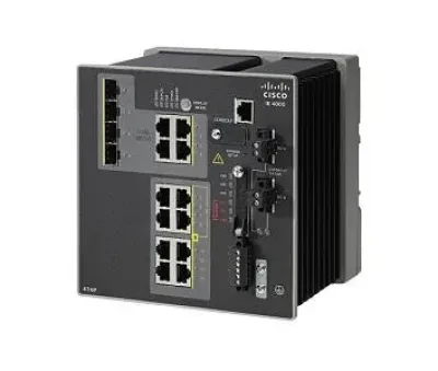 IE-4000-4T4P4G-E - Cisco Industrial Ethernet 4000 PoE RJ-45 12 x Ports 1000Base-X + 4 x SFP Layer 3 Managed Gigabit Ethernet Switch