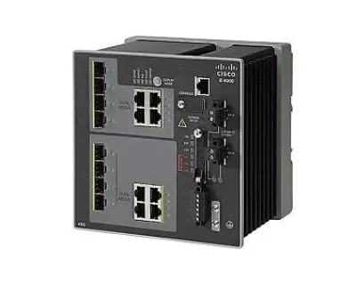 IE-4000-4TC4G-E - Cisco Industrial Ethernet 4000 RJ-45 12 x Ports 1000Base-X + 4 x SFP Layer 3 Managed Gigabit Ethernet Switch