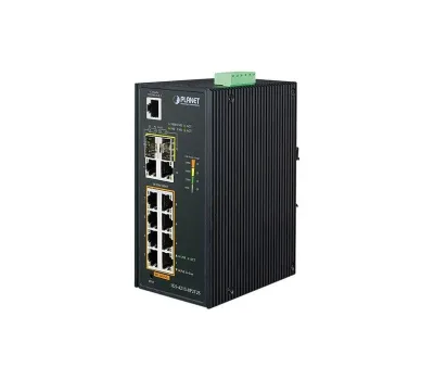 IGS-4215-8P2T2S - Planet 8 x Ports 10/100/1000Base-T PoE+ + 2 x Ports 10/100/1000Base-T + 2 x Ports 100/1000Base-X SFP Managed Network Switch