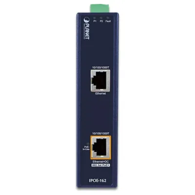 IPOE-162 - Planet Industrial IEEE 802.3at Gigabit High Power Over Ethernet Injector (Mid-Span)