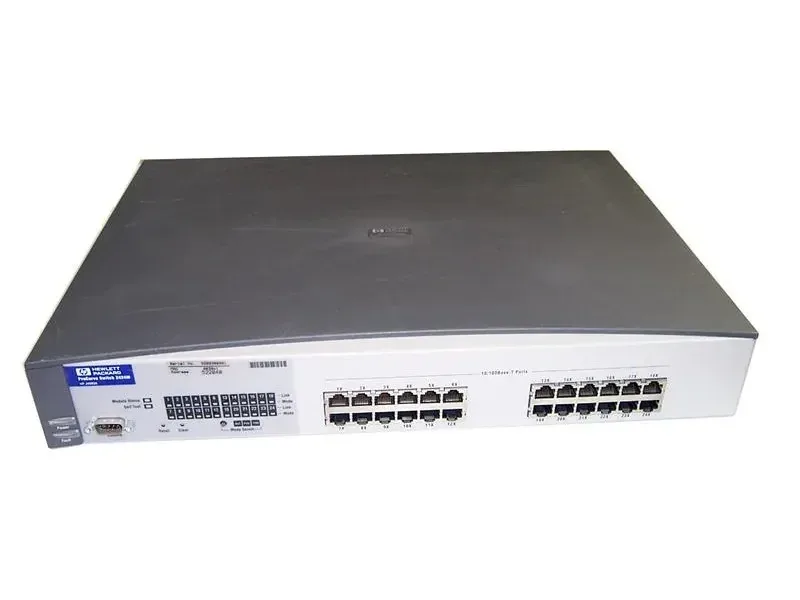 HP J4093-60101 ProCurve 2424M 24 x RJ-45 Ports 10/100BaseTX Layer 2 Managed Rack-mountable Fast Ethernet Network Switch. In Stock