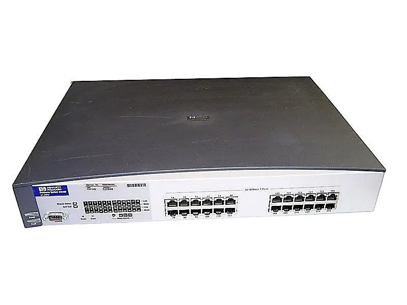 HP J4093-69003 ProCurve 2424M 24 x RJ-45 Ports 10/100BaseTX Layer 2 Managed Rack-mountable Fast Ethernet Network Switch. In Stock
