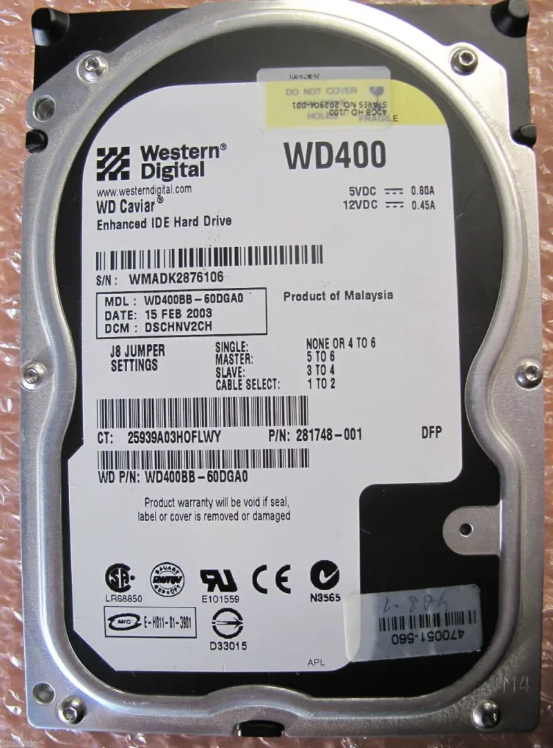 J6054-69021 - HP 20GB 4200RPM Ultra IDE / ATA-100 2.5-inch Hard Drive for LaserJet 4600 / 5550 / 5500