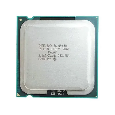 J818H - Dell 2.66GHz 1333MHz FSB 6MB L2 Cache Socket LGA775 Intel Core 2 Quad Q9400 Quad Core Processor