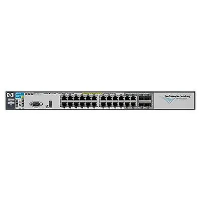 HP J8692AABG ProCurve 3500yl series 3500-24G-PoE yl 20 x Ports PoE 10/100/1000Base-T + 4 x SFP (mini-GBIC) Ports PoE + 4 x SFP+ Ports Layer 3 Managed Gigabit Ethernet Network Switch
