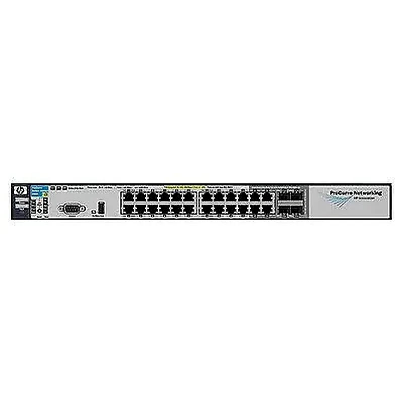 HPE J8692AX HP J8692AX ProCurve 3500yl series 3500-24G-PoE yl 20 x Ports PoE 10/100/1000Base-T + 4 x SFP (mini-GBIC) Ports PoE + 4 x SFP+ Ports Layer 3 Managed Gigabit Ethernet Network Switch
