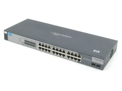 J9028BR - HP ProCurve 1800-24G, 24-Ports 10/100/1000Base-T + 2-Ports SFP (mini-GBIC) Slots Layer 2 Managed Gigabit Switch