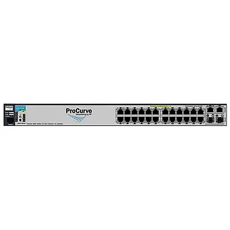 HP J9087-60001 ProCurve 2610 Series 2610-24-PWR 24 x RJ-45 Ports PoE 10/100Base-TX + 2 x Dual Personality RJ-45/SFP (miniGBIC) Ports Layer 2 Managed Rack-mountable Fast Ethernet Network Switch