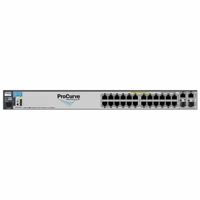 HP J9087AZ ProCurve 2610 Series 2610-24-PWR 24 x RJ-45 Ports PoE 10/100Base-TX + 2 x Dual Personality RJ-45/SFP (miniGBIC) Ports Layer 2 Managed Rack-mountable Fast Ethernet Network Switch