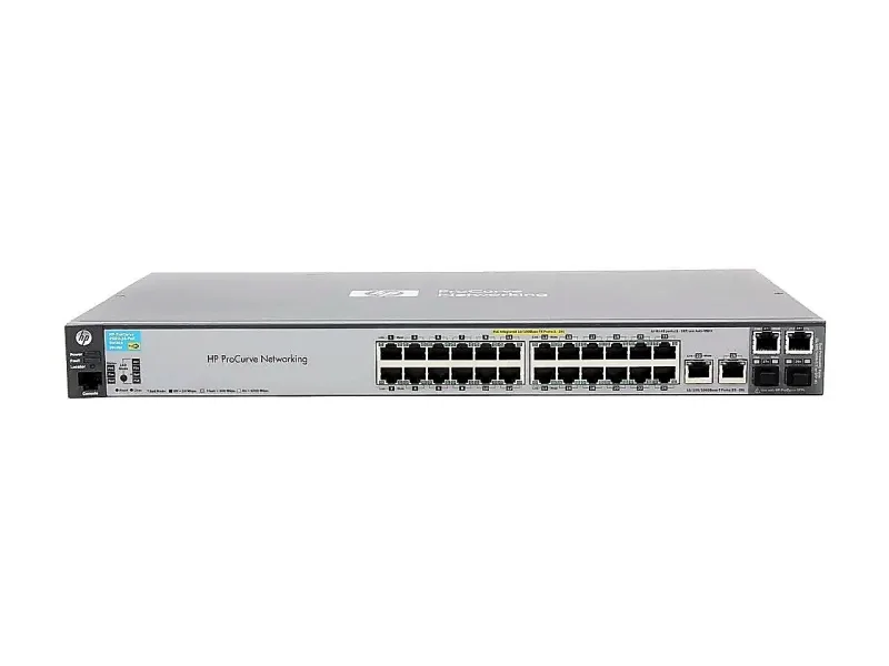 HPE J9138-60001 ProCurve 2520 Series 2520-24-PoE 24 x RJ-45 Ports PoE 10/100Base-TX + 2 x Combo Gigabit SFP (mini-GBIC) Ports + 2 x RJ-45 GE Ports Layer 3 Managed Rack-mountable Fast Ethernet Network