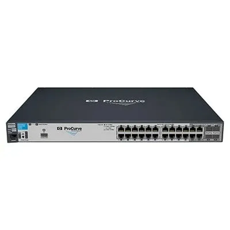 HP J9145-69001 ProCurve 2910al Series 2910al-24G 20 x RJ-45 Ports 10/100/1000Base-T + 4 x Dual Personality RJ-45/SFP (mini-GBIC) Ports Layer 3 Managed Rack-mountable Gigabit Ethernet Network Switch