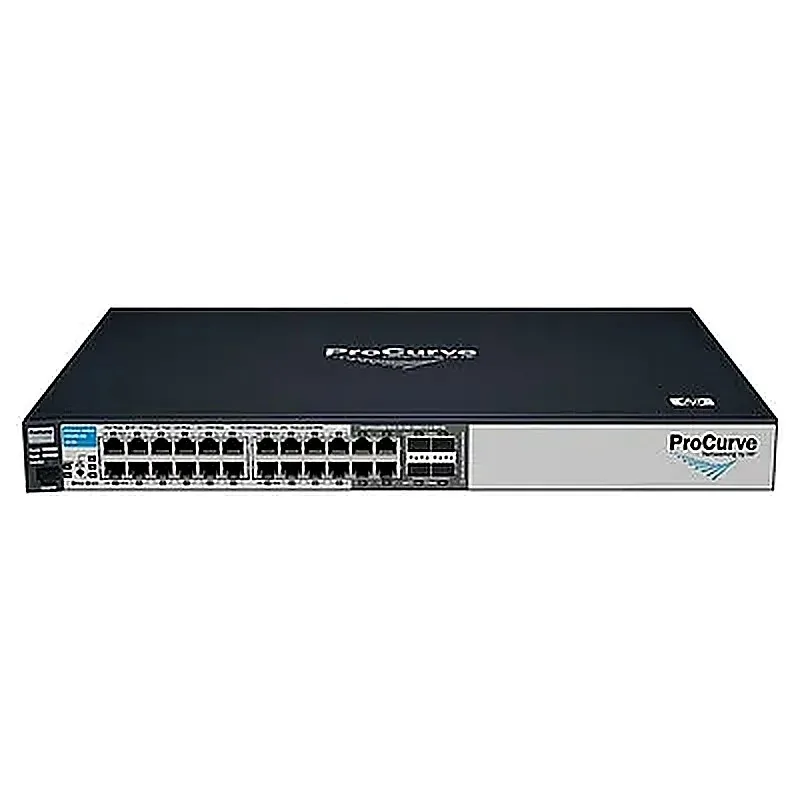 HP J9279AX ProCurve 2510 Series E2510-24G 20 x RJ-45 Ports 10/100/1000Base-T + 4 x Dual Personality RJ-45/SFP (mini-GBIC) Ports Layer 2 Managed Rack-mountable Gigabit Ethernet Network Switch