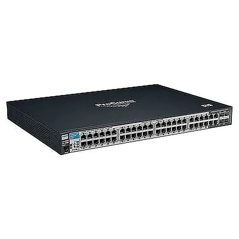 HP J9280-61001 ProCurve E2510-48G 44 x Ports 10/100/1000Base-T + 4 x Dual Personality RJ-45/SFP (mini-GBIC) Ports Layer 2 Managed Rack-mountable Gigabit Ethernet Network Switch