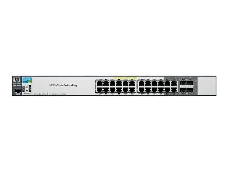HP J9299-69001 ProCurve 2520-24G-PoE 24-Port 24 x 10/100/1000Base-TX, 4 x SFP (mini-GBIC) Shared Ethernet Managed Switch