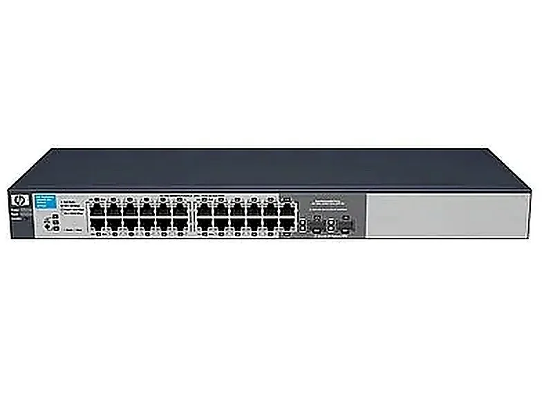 HP J9450-60001 OfficeConnect 1810 Series 1810G-24 24 x RJ-45 Ports 10/100/1000Base-T + 2 x Dual Personality RJ-45/SFP (mini-GBIC) Ports Layer 2 Managed Rack-mountable Gigabit Ethernet Network Switch
