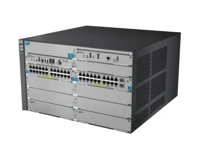J9638A - HP E8206-44G-PoE+ v2 zl 44 x Ports 10/10/1000Base-T + 2 x SFP+ Layer-4 Managed Gigabit Ethernet Network Switch Chassis