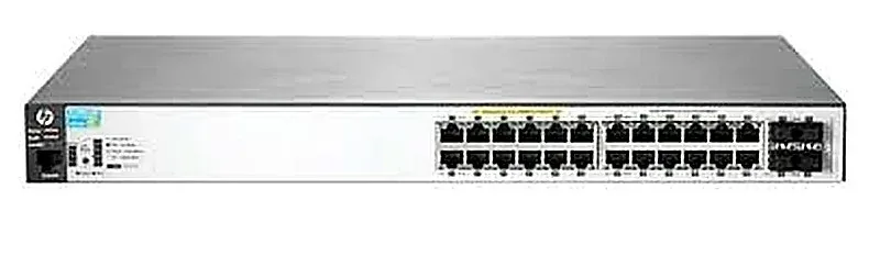 HP J9773-60201 Aruba 2530 Series 2530-24G PoE+ 24xRJ-45 Ports PoE+ 10/100/1000Base-T + 4xSFP Ports Layer2 Managed Gigabit Ethernet Switch