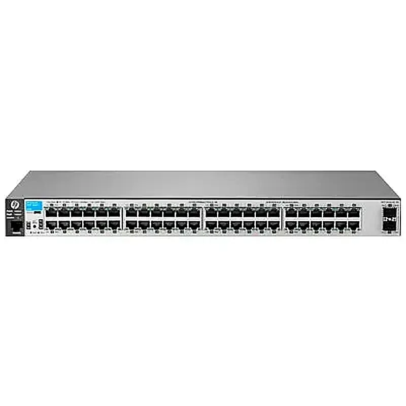 HPE J9855-60001 Aruba 2530 Series 2530-48G-2SFP+ 48xPorts 1000Base-T + 2xPorts SFP+ Layer2 Managed 1U Gigabit Ethernet Switch