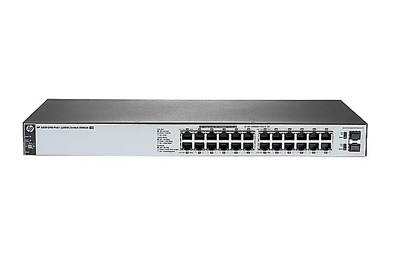 HP J9983-60001 OfficeConnect 1820-24G-PoE+ 12 x RJ-45 Ports PoE+ 10/100/1000Base-T + 12 x RJ-45 Ports + 2 x SFP Ports Layer 2 Managed 1U Rack-Mountable Gigabit Ethernet Network Switch