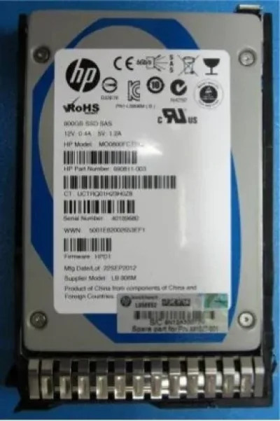 J9F38SB - HP 800GB SAS 12Gb/s Main Endurance Enterprise Mainstream 2.5-inch Solid State Drive