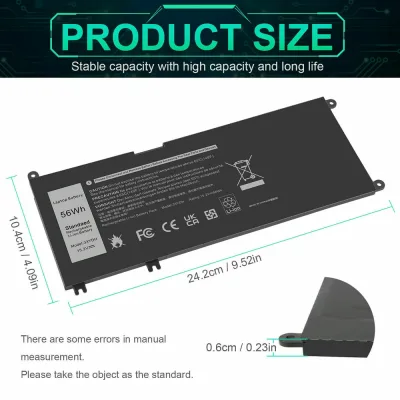 J9NH2 - Dell 4-Cell 15.2v Battery for Inspiron-17 7779