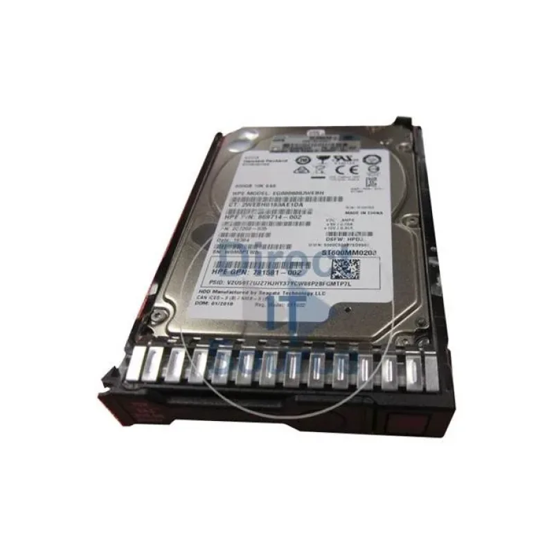 J9V70A - HP 600GB 15000RPM SAS 12GB/s Hot-Pluggable 2.5-inch Hard Drive (Smart Carrier 3.5-inch)