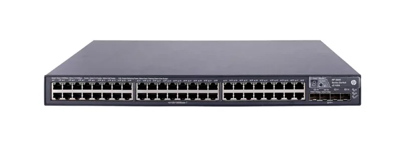 HP JC105AB FlexFabric 5800 Series A5800-48G 48 x Ports 10 100 1000Base-T + 4 x SFP+ Layer 3 Managed Gigabit Ethernet Network Switch