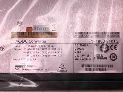 HP JC110B#ABA 1800-Watts Power Supply for Router A9500/A8800