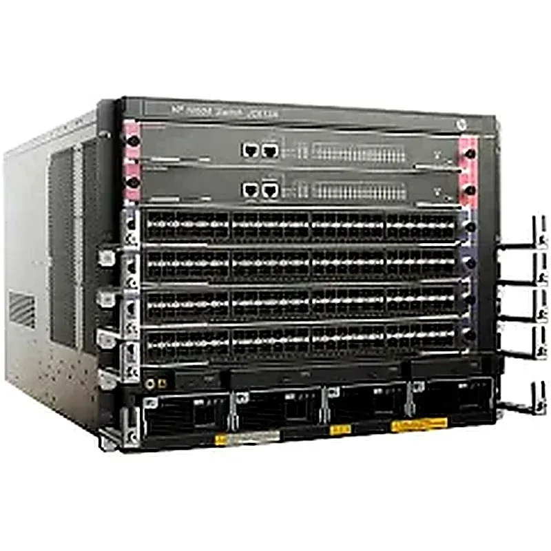 HPE JC613-61101 HP JC613-61101 FlexNetwork 10500 Series 10504 4 x I/O Module Slots 8U Rack-mountable Network Switch Chassis