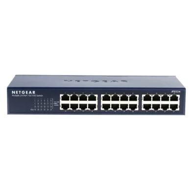 JFS524 - Netgear PROSAFE 24-Port 10/100 RACKMOUNT Switch 24 x 10/100Base-TX LAN Ethernet Switch