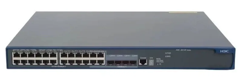 HP JG245-60011 A5120-24G EI 24xPorts 10/100/1000Base-T + 4xDual Personality SFP Ports Layer3 Managed Stackable Gigabit Ethernet Switch